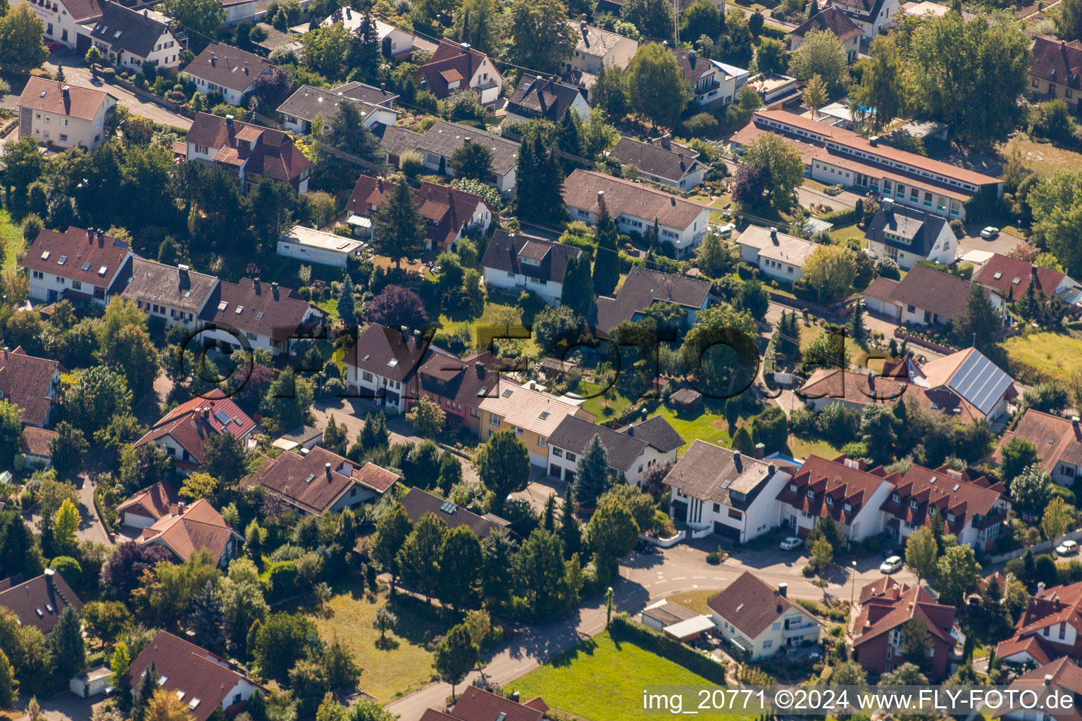 Quartier Fessenbach in Offenburg dans le département Bade-Wurtemberg, Allemagne hors des airs