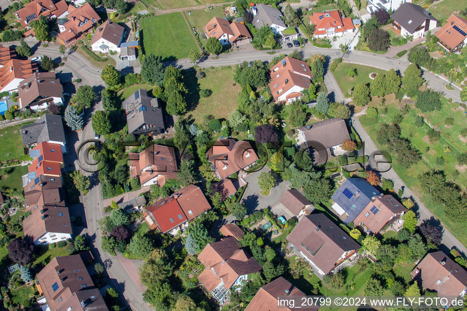 Quartier Fessenbach in Offenburg dans le département Bade-Wurtemberg, Allemagne vu d'un drone