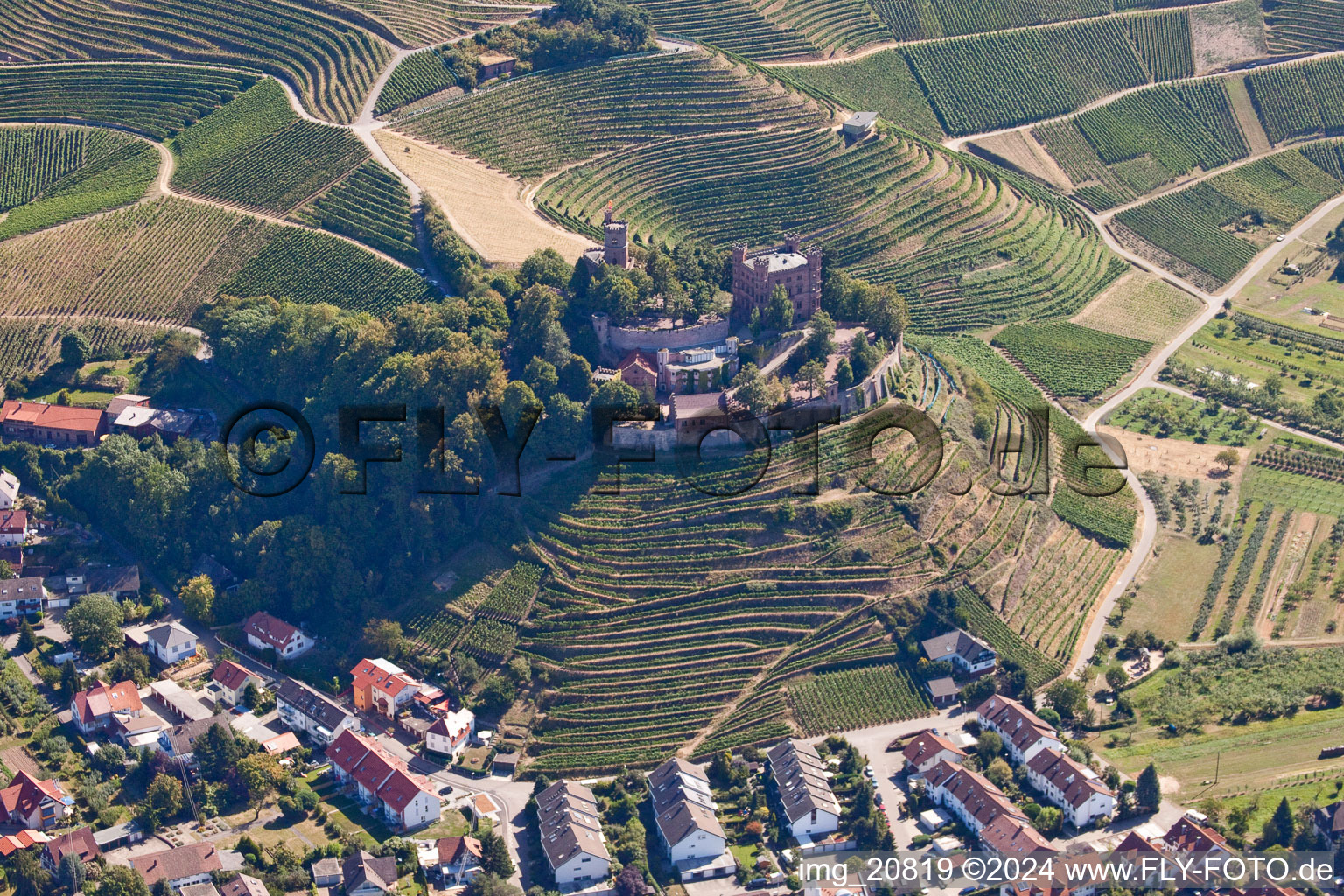 Photographie aérienne de Château de l'Auberge de Jeunesse Ortenberg à Ortenberg dans le département Bade-Wurtemberg, Allemagne