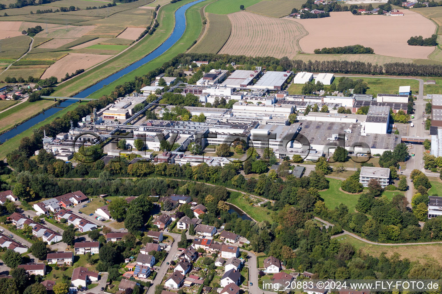 Vue aérienne de Parc industriel Willstätt à Willstätt dans le département Bade-Wurtemberg, Allemagne