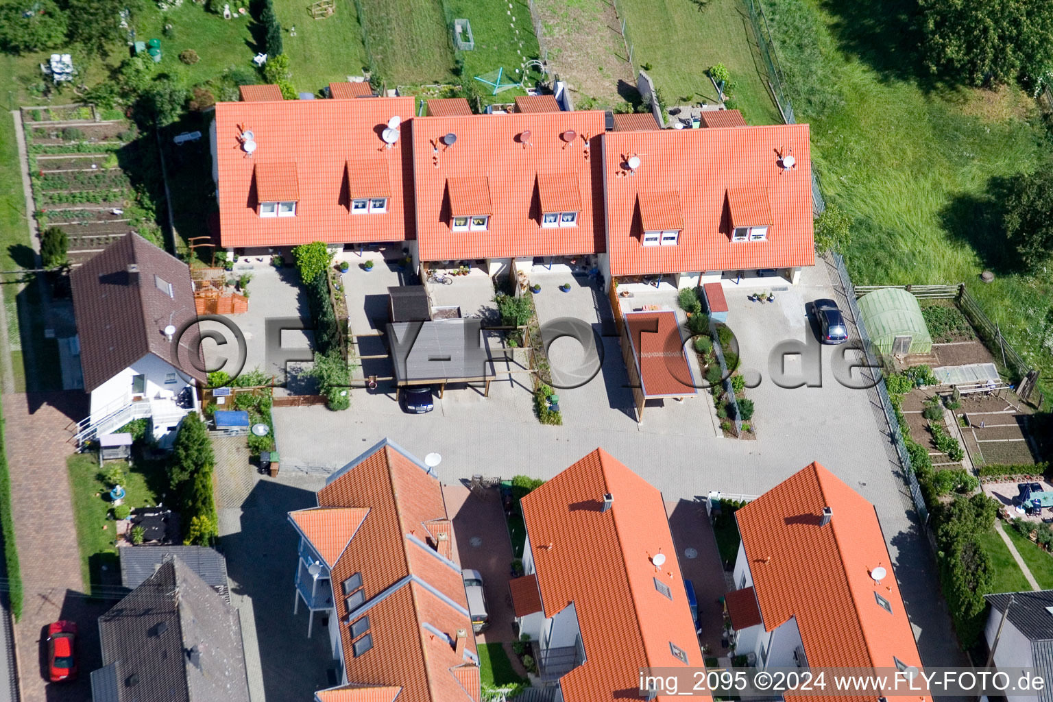 Image drone de Quartier Minderslachen in Kandel dans le département Rhénanie-Palatinat, Allemagne