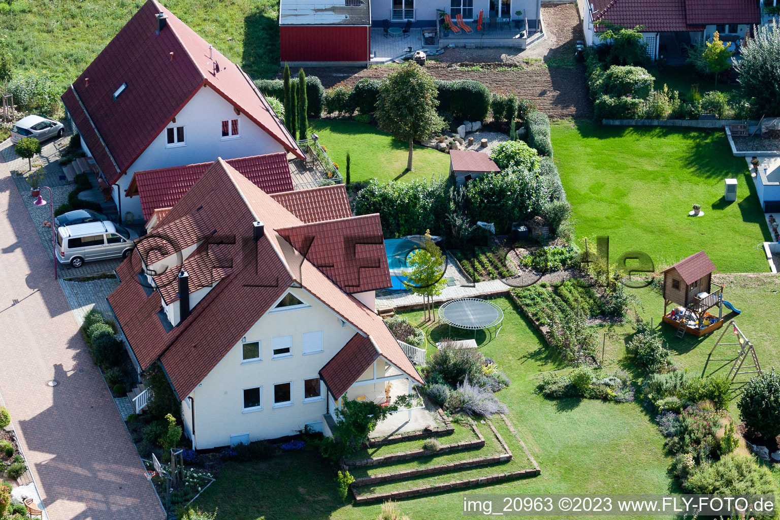 Enregistrement par drone de Au four à Freckenfeld dans le département Rhénanie-Palatinat, Allemagne