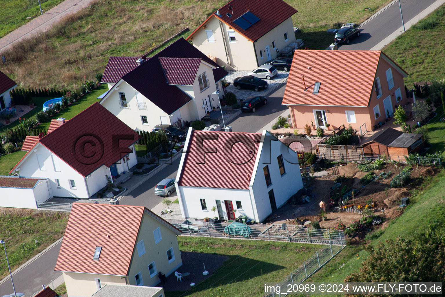 Photographie aérienne de Nouvelle zone de développement NE à le quartier Schaidt in Wörth am Rhein dans le département Rhénanie-Palatinat, Allemagne