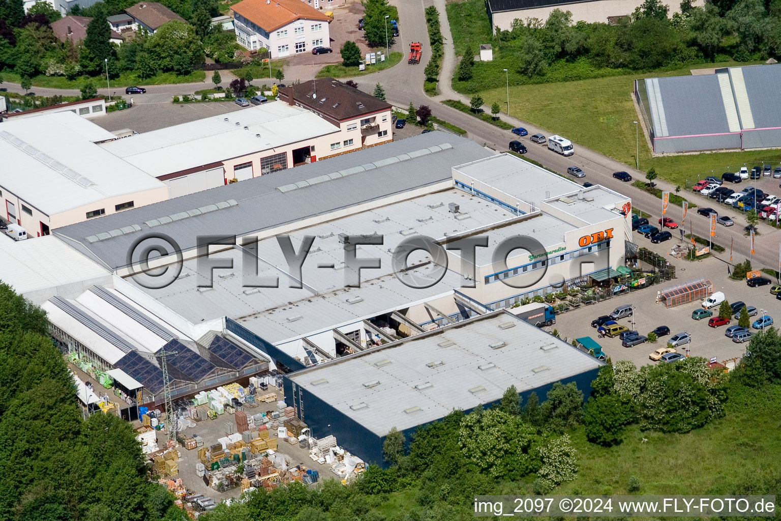 Vue aérienne de IOB à le quartier Minderslachen in Kandel dans le département Rhénanie-Palatinat, Allemagne