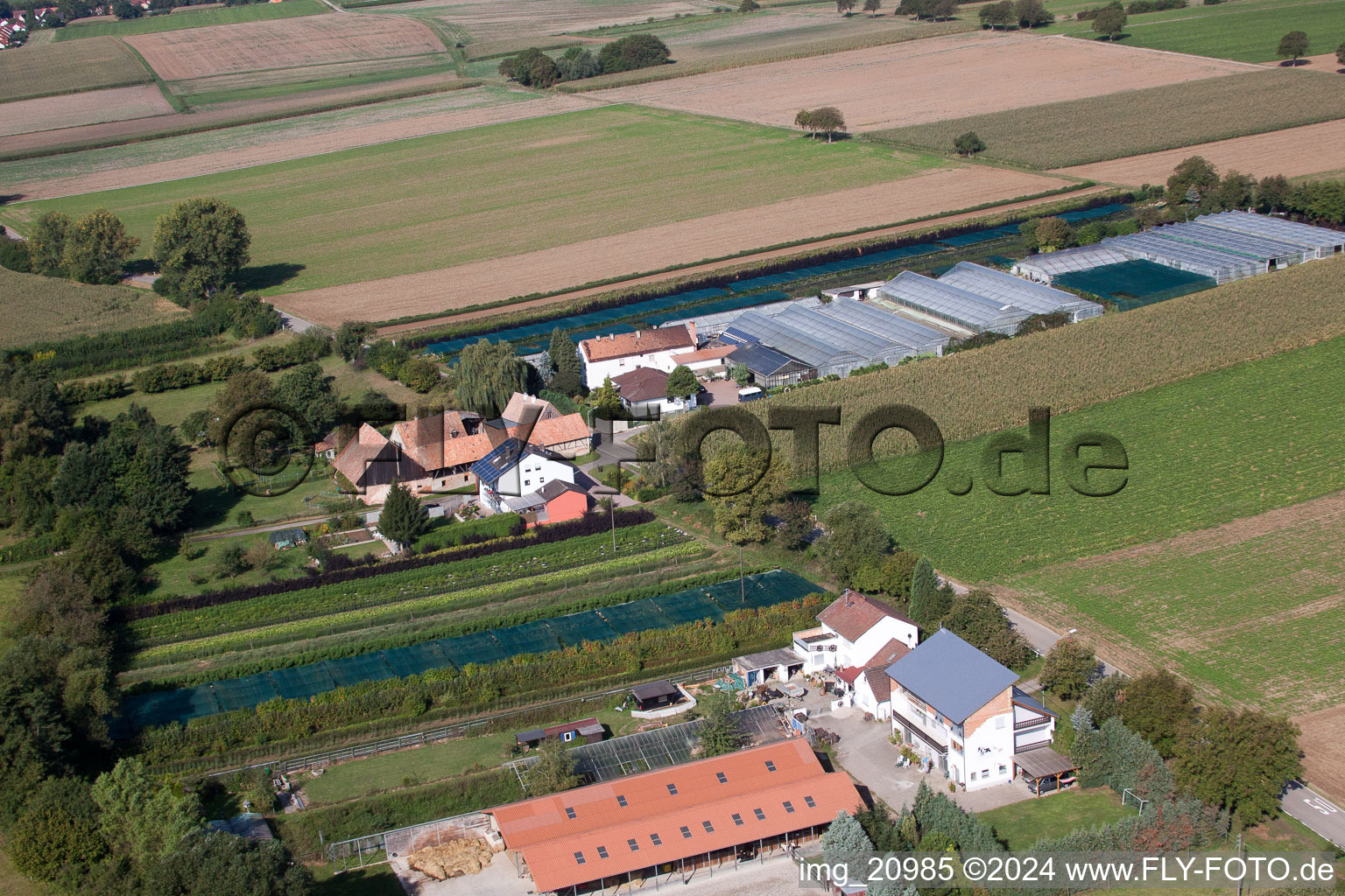 Enregistrement par drone de Vollmersweiler dans le département Rhénanie-Palatinat, Allemagne