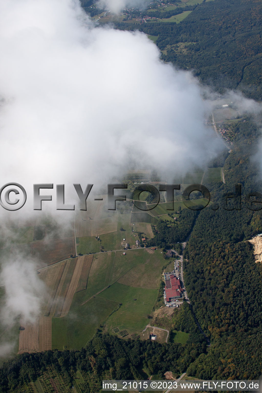 Photographie aérienne de Coopérative viticole à Cleebourg dans le département Bas Rhin, France
