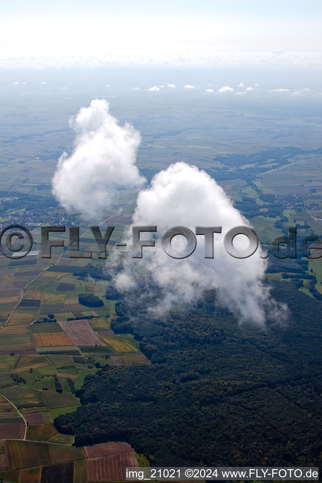 Cleebourg dans le département Bas Rhin, France vue du ciel