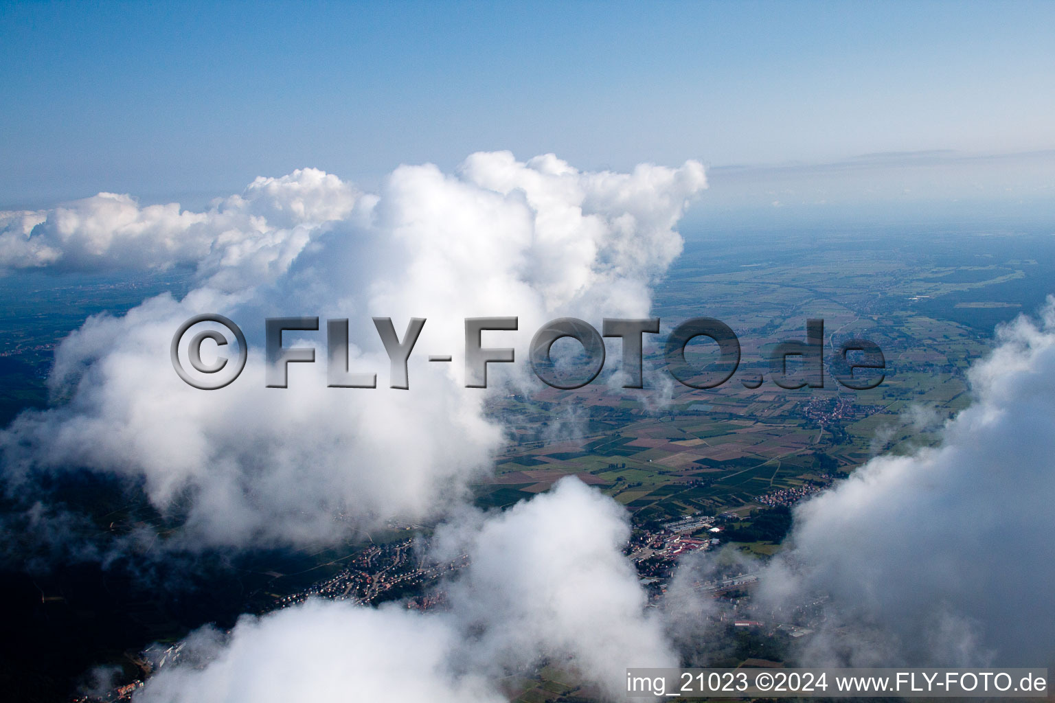 Photographie aérienne de Steinseltz dans le département Bas Rhin, France