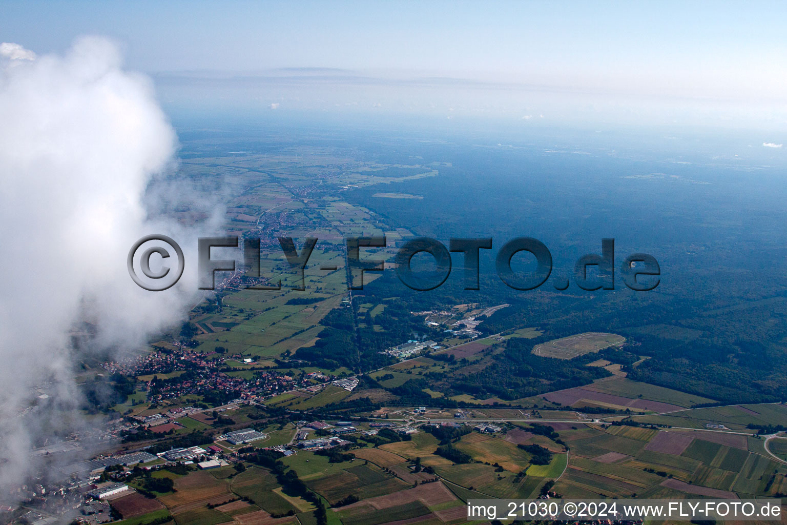 Photographie aérienne de Du sud à Wissembourg dans le département Bas Rhin, France