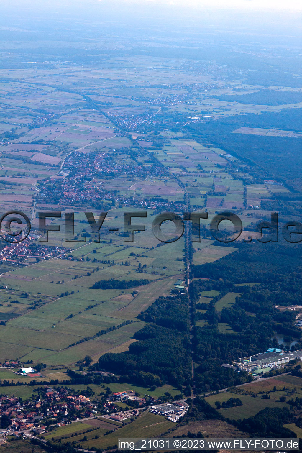 Altenstadt dans le département Bas Rhin, France vue du ciel