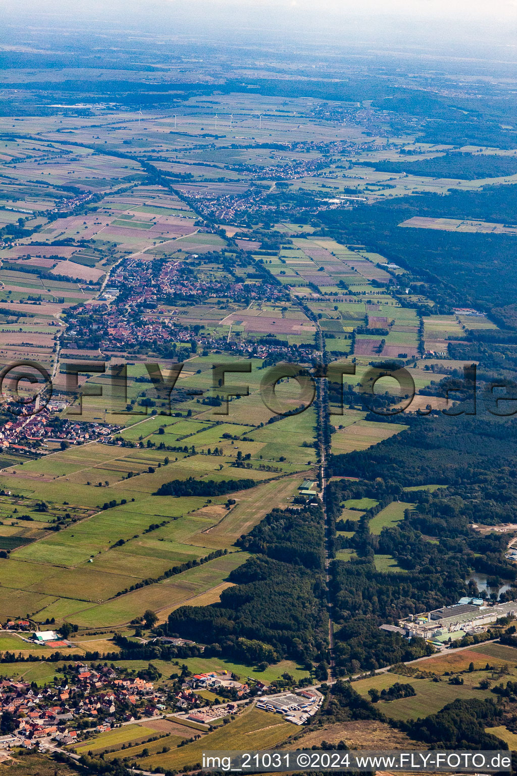 Altenstadt dans le département Bas Rhin, France vue du ciel