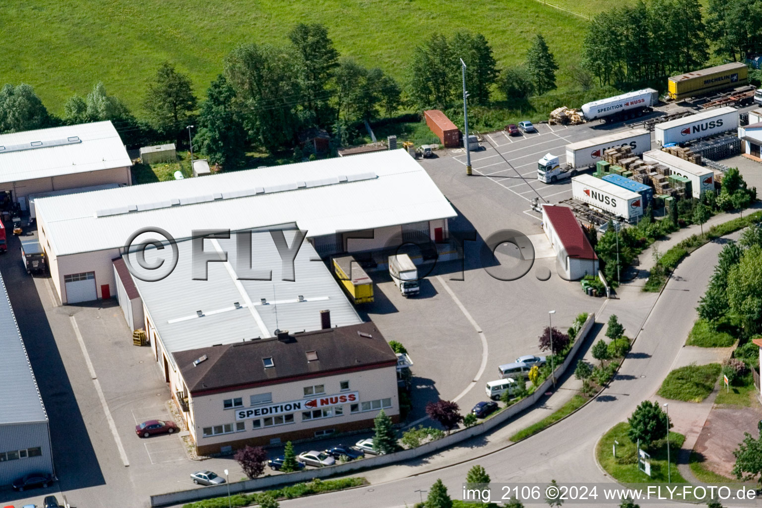 Photographie aérienne de Compagnie maritime NUSS à le quartier Minderslachen in Kandel dans le département Rhénanie-Palatinat, Allemagne