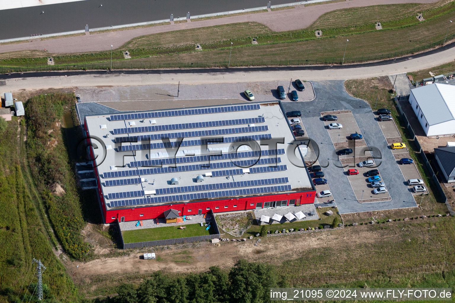 Photographie aérienne de Univers de remise en forme de Bienwald à le quartier Minderslachen in Kandel dans le département Rhénanie-Palatinat, Allemagne