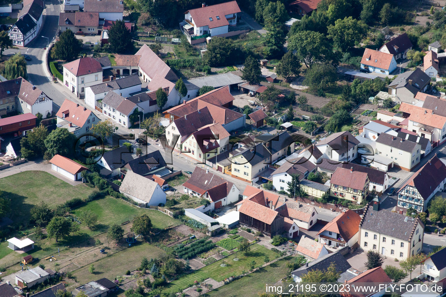 Image drone de Hördt dans le département Rhénanie-Palatinat, Allemagne