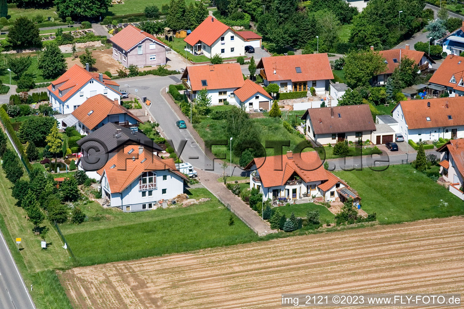 Photographie aérienne de Klingbachstr. à Steinweiler dans le département Rhénanie-Palatinat, Allemagne