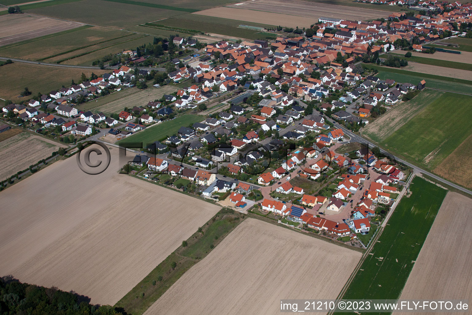 Quartier Hayna in Herxheim bei Landau dans le département Rhénanie-Palatinat, Allemagne hors des airs