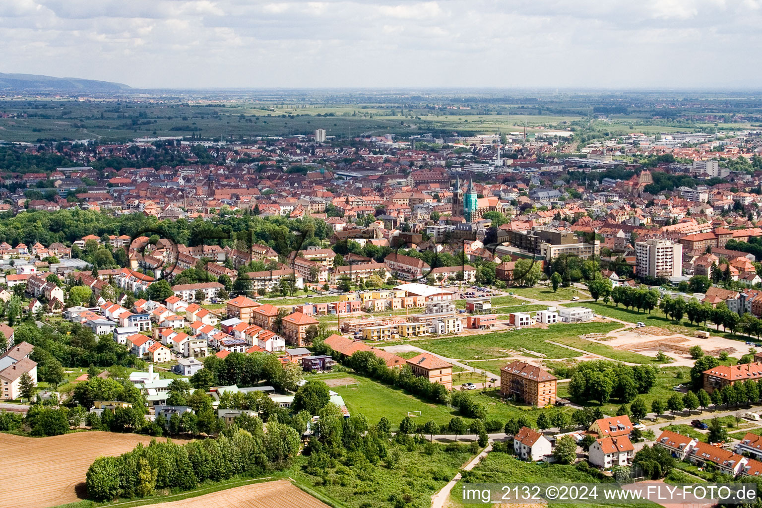 Landau Ouest à Landau in der Pfalz dans le département Rhénanie-Palatinat, Allemagne hors des airs