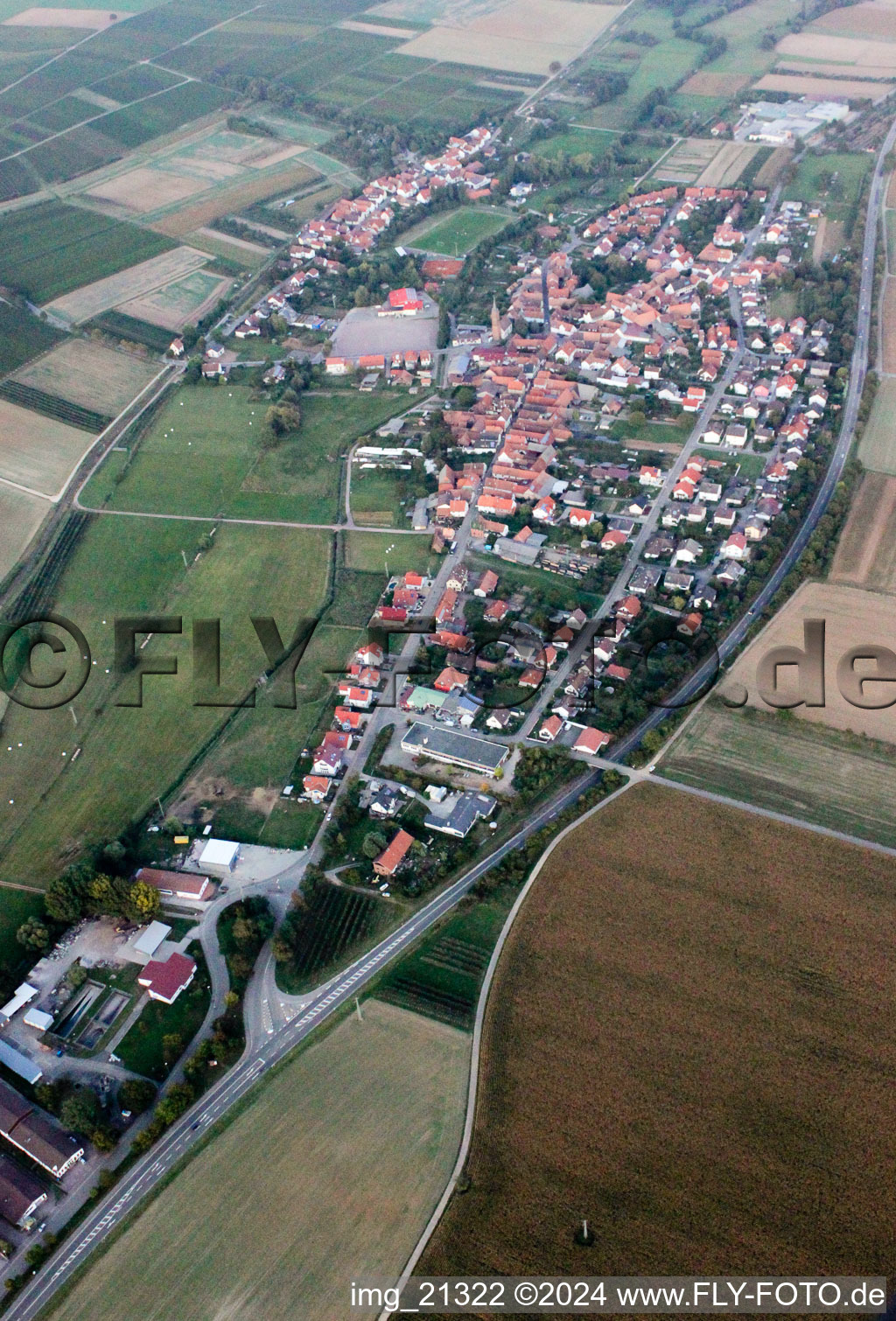 Quartier Kapellen in Kapellen-Drusweiler dans le département Rhénanie-Palatinat, Allemagne hors des airs