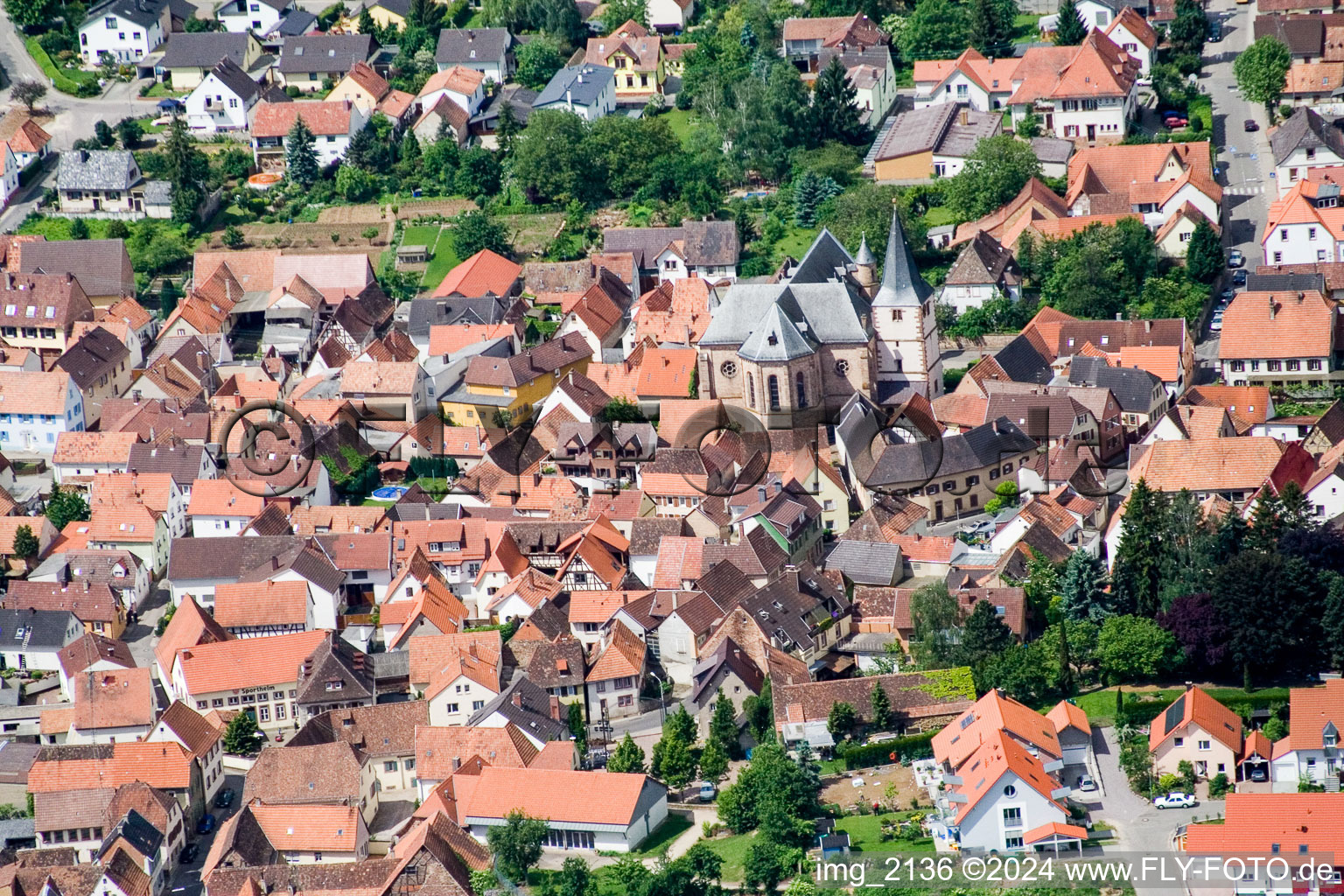 Quartier Arzheim in Landau in der Pfalz dans le département Rhénanie-Palatinat, Allemagne depuis l'avion