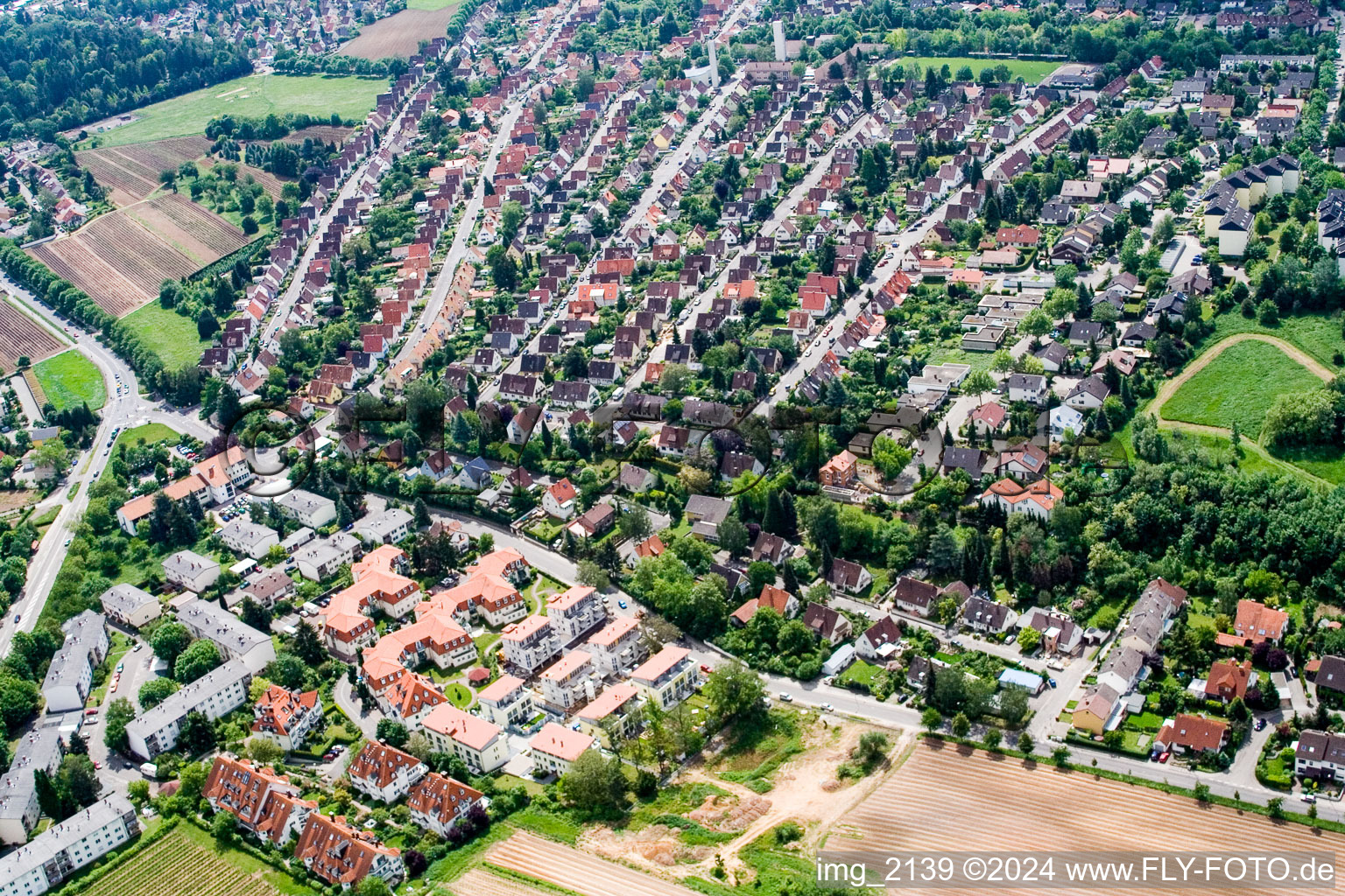 Vue aérienne de B10 Arzheimerstr. à Landau in der Pfalz dans le département Rhénanie-Palatinat, Allemagne