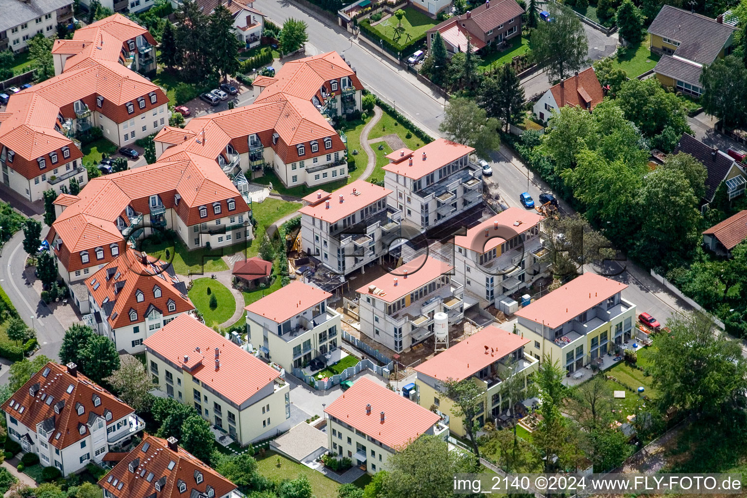 Vue aérienne de Au Kreuzmühle à Landau in der Pfalz dans le département Rhénanie-Palatinat, Allemagne