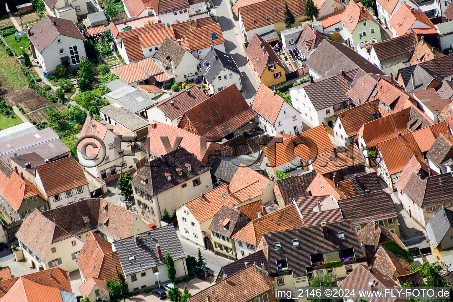 Quartier Arzheim in Landau in der Pfalz dans le département Rhénanie-Palatinat, Allemagne du point de vue du drone