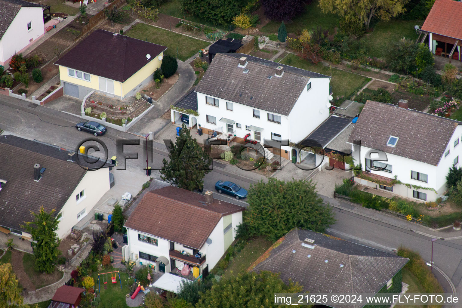 Vue oblique de Eppelsheim dans le département Rhénanie-Palatinat, Allemagne