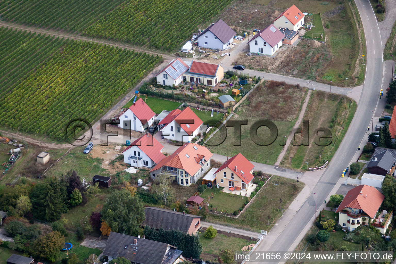 Enregistrement par drone de Eppelsheim dans le département Rhénanie-Palatinat, Allemagne