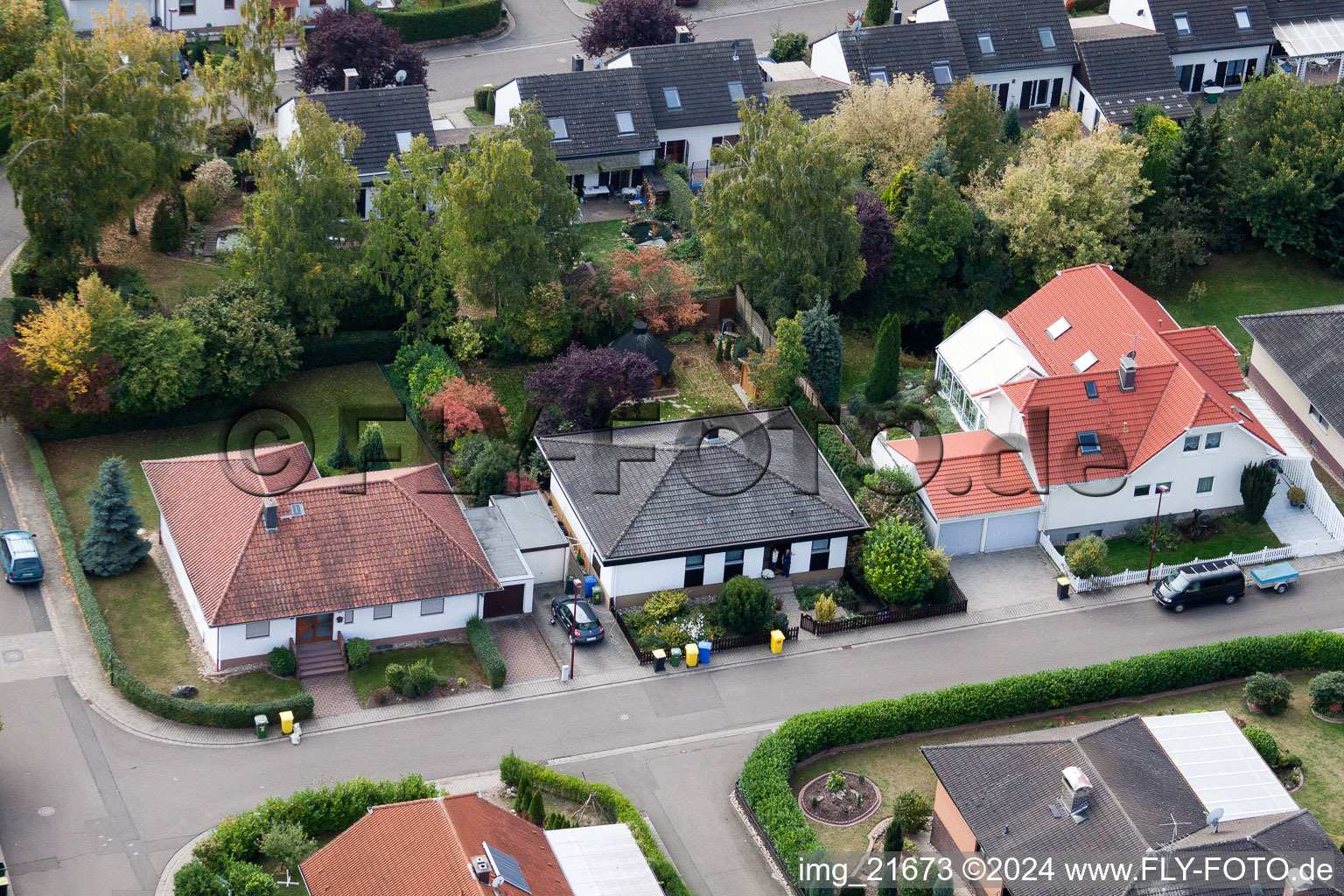 Photographie aérienne de Eppelsheim dans le département Rhénanie-Palatinat, Allemagne