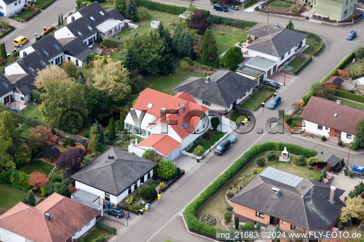 Enregistrement par drone de Eppelsheim dans le département Rhénanie-Palatinat, Allemagne