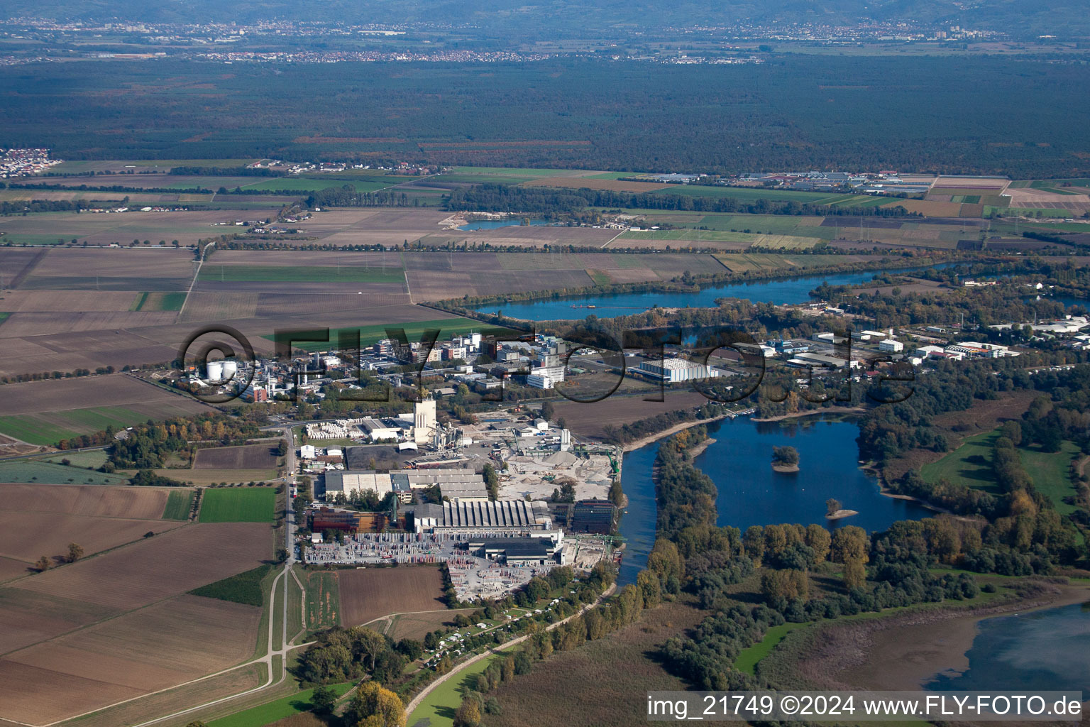 Enregistrement par drone de Lampertheim dans le département Hesse, Allemagne