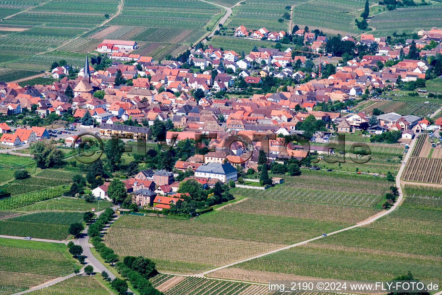 Rhodt unter Rietburg dans le département Rhénanie-Palatinat, Allemagne vue du ciel