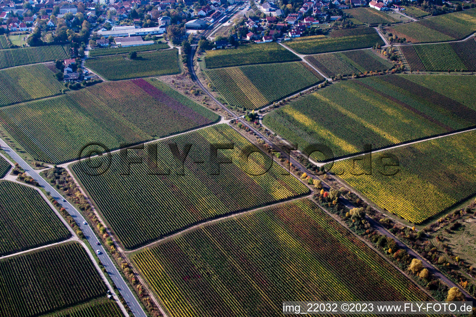 Image drone de Quartier Mußbach in Neustadt an der Weinstraße dans le département Rhénanie-Palatinat, Allemagne