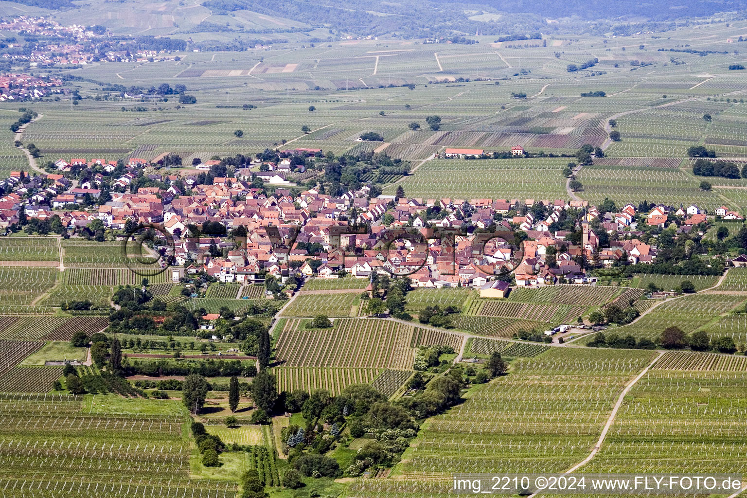 Quartier Nußdorf in Landau in der Pfalz dans le département Rhénanie-Palatinat, Allemagne du point de vue du drone