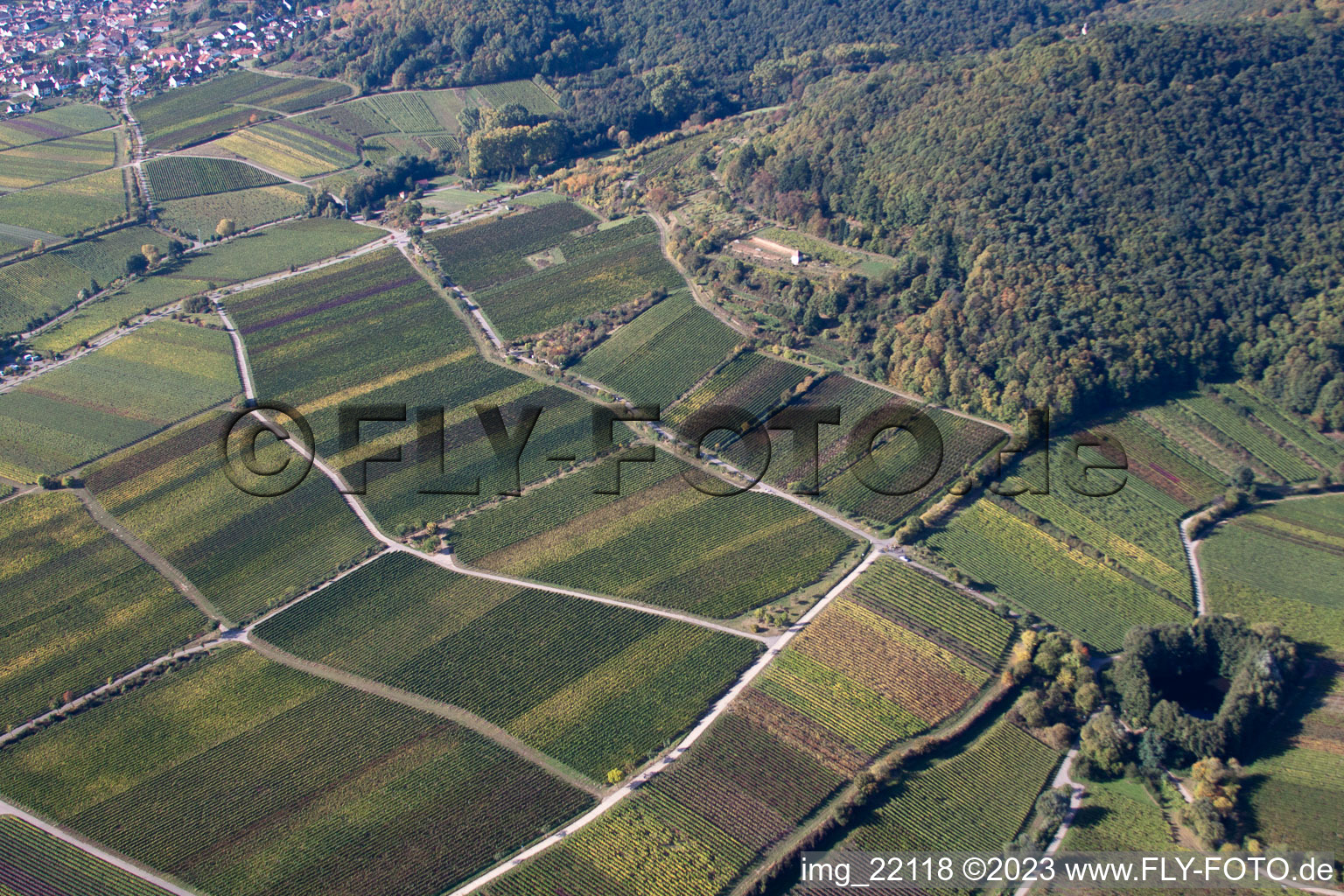 Enregistrement par drone de Quartier Diedesfeld in Neustadt an der Weinstraße dans le département Rhénanie-Palatinat, Allemagne