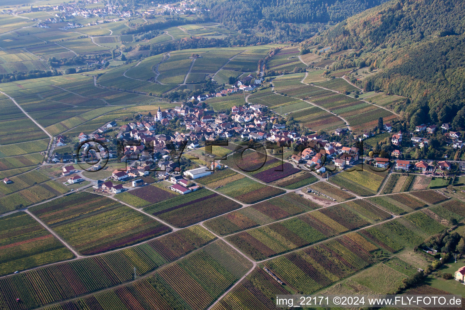 Quartier Weyher in Weyher in der Pfalz dans le département Rhénanie-Palatinat, Allemagne hors des airs