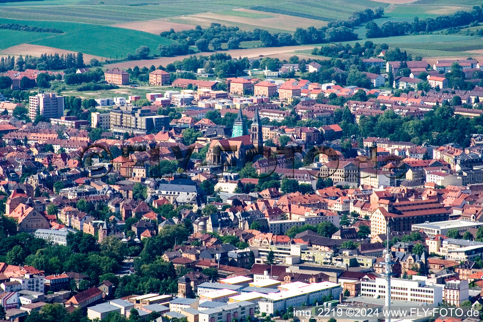 Vue oblique de Landau in der Pfalz dans le département Rhénanie-Palatinat, Allemagne