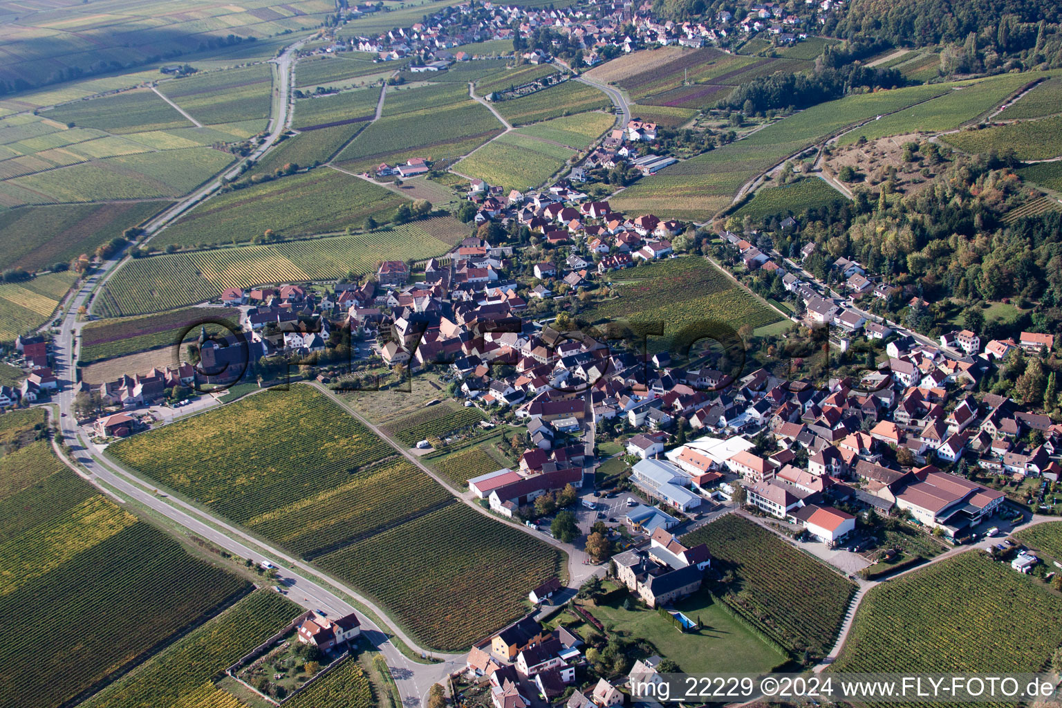 Hainfeld dans le département Rhénanie-Palatinat, Allemagne d'un drone