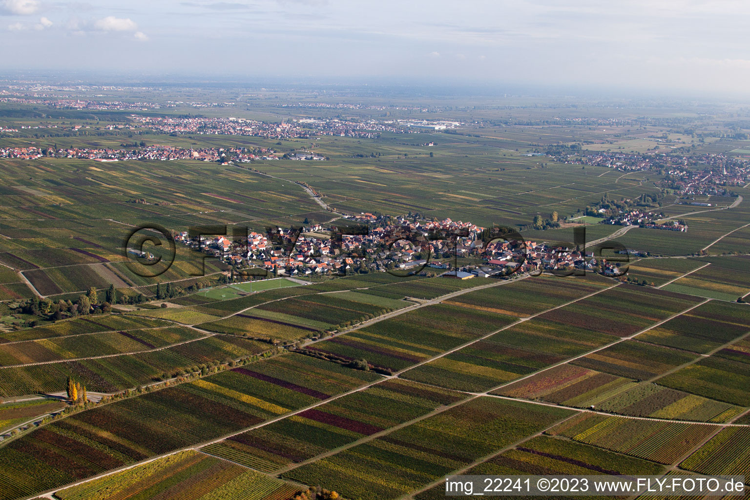 Hainfeld dans le département Rhénanie-Palatinat, Allemagne d'un drone