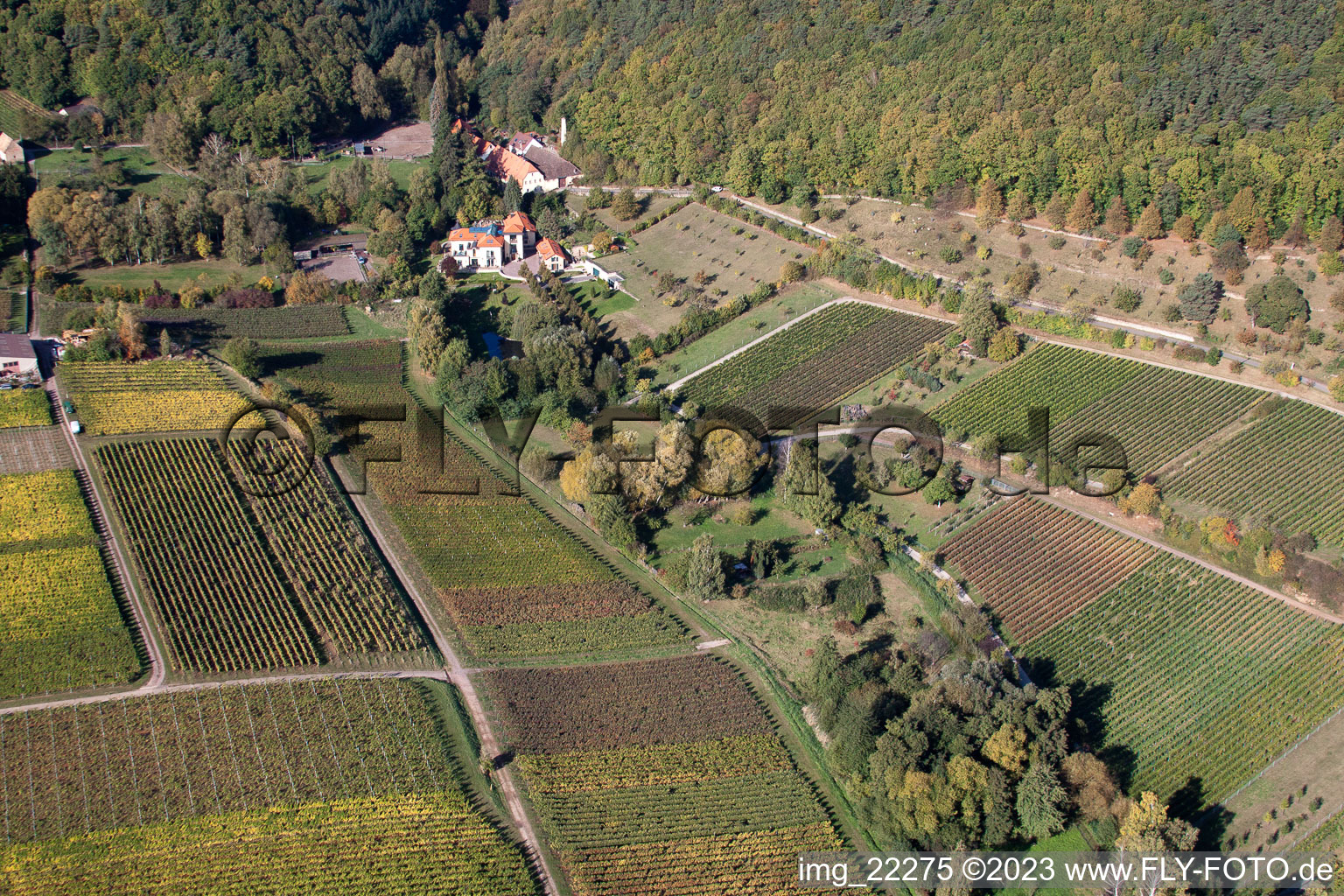 Frankweiler dans le département Rhénanie-Palatinat, Allemagne d'un drone