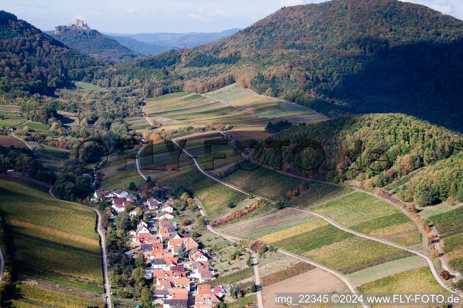 Ranschbach dans le département Rhénanie-Palatinat, Allemagne vue d'en haut