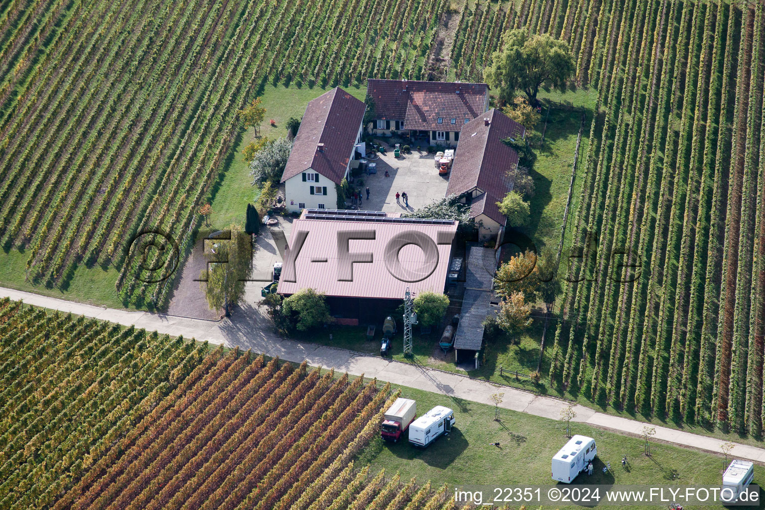 Ranschbach dans le département Rhénanie-Palatinat, Allemagne du point de vue du drone