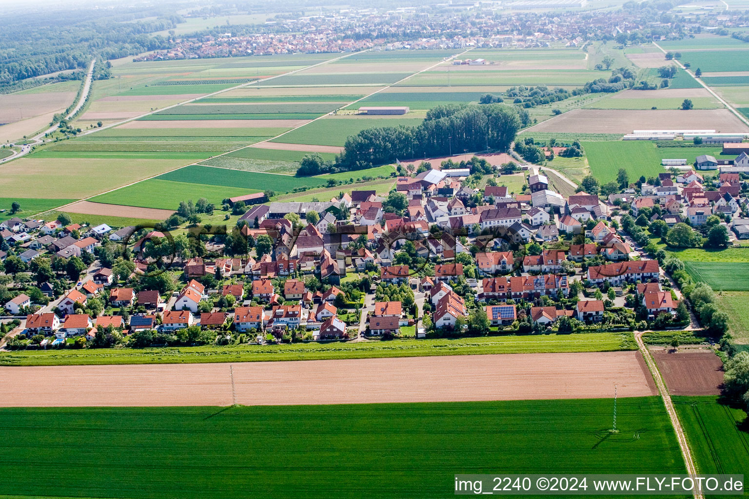 Vue d'oiseau de Quartier Mörlheim in Landau in der Pfalz dans le département Rhénanie-Palatinat, Allemagne