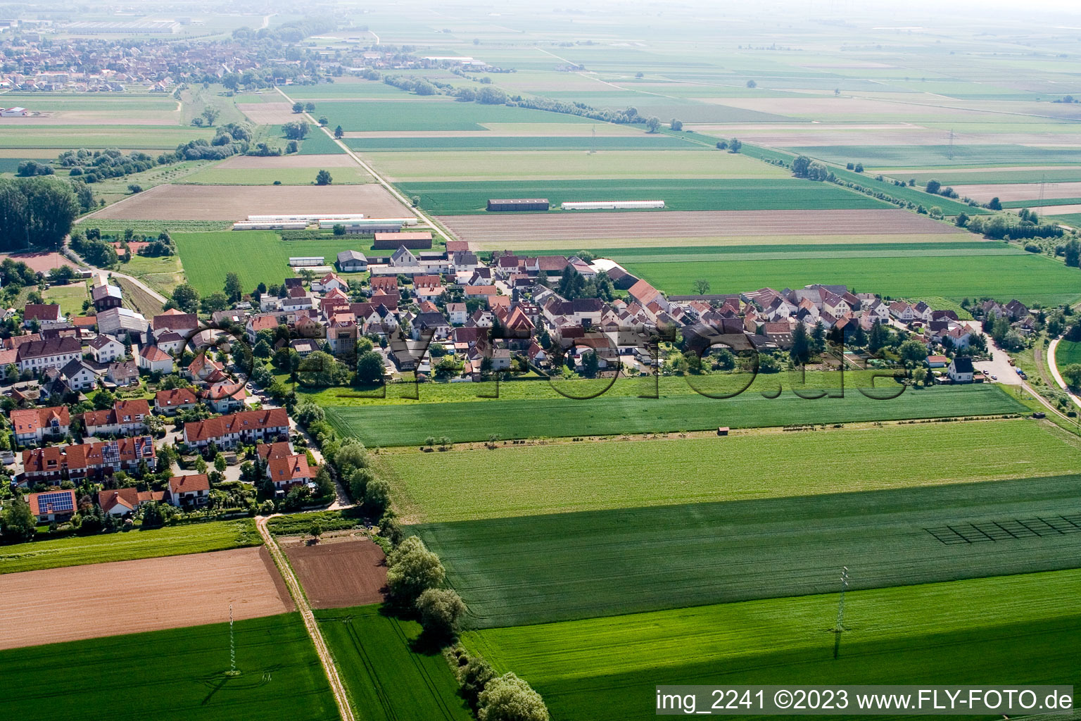 Quartier Mörlheim in Landau in der Pfalz dans le département Rhénanie-Palatinat, Allemagne vue du ciel