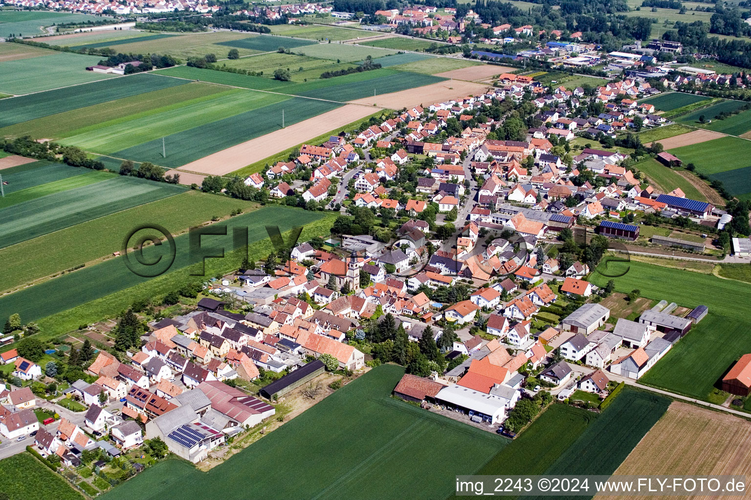 Image drone de Quartier Mörlheim in Landau in der Pfalz dans le département Rhénanie-Palatinat, Allemagne