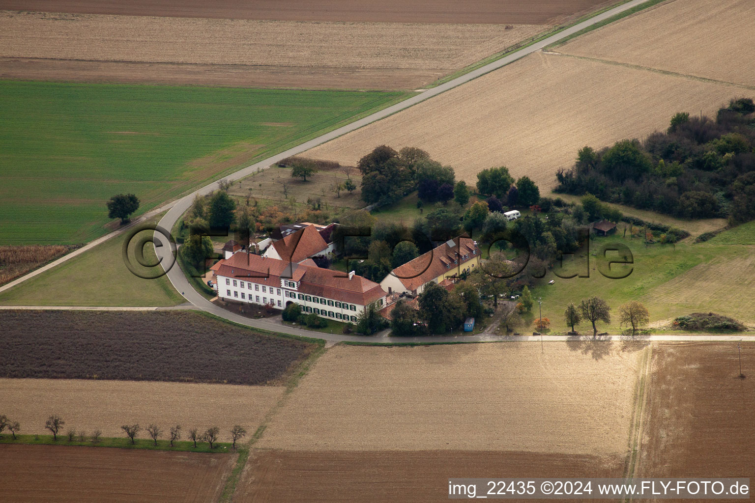 Atelier pour résidences-services Atelier pour talents cachés à but non lucratif GmbH à Haftelhof à le quartier Haftelhof in Schweighofen dans le département Rhénanie-Palatinat, Allemagne d'en haut