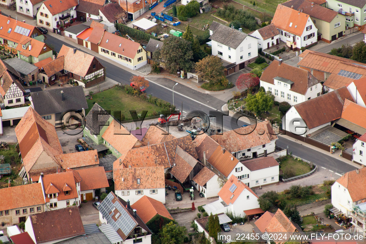 Image drone de Quartier Rechtenbach in Schweigen-Rechtenbach dans le département Rhénanie-Palatinat, Allemagne