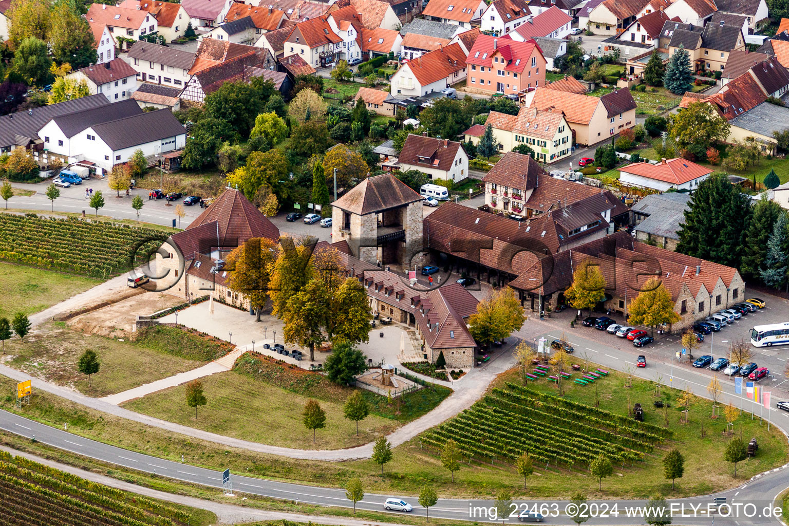 Quartier Schweigen in Schweigen-Rechtenbach dans le département Rhénanie-Palatinat, Allemagne hors des airs