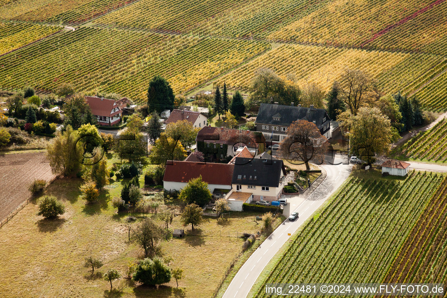 Vue aérienne de Landhotel Windhof dans le quartier de Windhof à Schweighofen dans le département Rhénanie-Palatinat, Allemagne