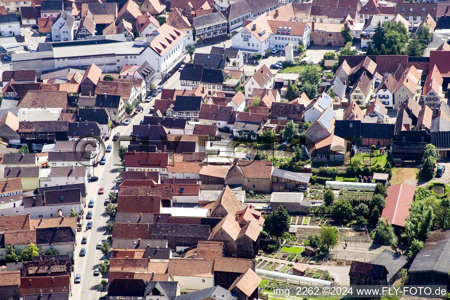 Vue d'oiseau de Quartier Herxheim in Herxheim bei Landau dans le département Rhénanie-Palatinat, Allemagne